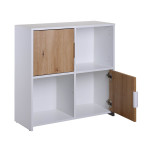 Paris Prix Étagère Design 4 Cases "Adam" 77cm Blanc
