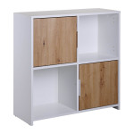 paris prix Étagère Design 4 Cases "Adam" 77cm Blanc
