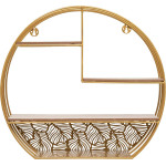 Paris Prix Étagère Murale 4 Niveaux "Palmer" 39cm Or