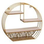 paris prix Étagère Murale 4 Niveaux "Palmer" 39cm Or