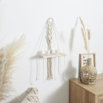 Paris Prix Étagère Murale Déco "Boho" 62cm Beige