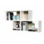 Paris Prix Étagère Murale Design "Orian" 100cm Blanc