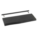 Paris Prix Étagère Murale En Bois "Gérard" 70cm Noir