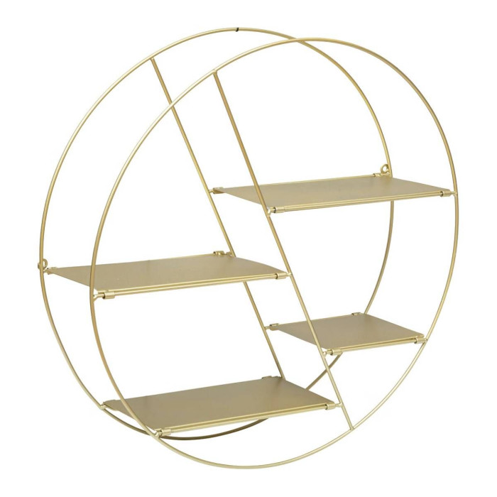 Paris Prix Étagère Murale En Métal "Lara" 50cm Or