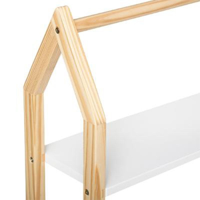 Paris Prix Étagère Murale Enfant "Maison" 56cm Blanc