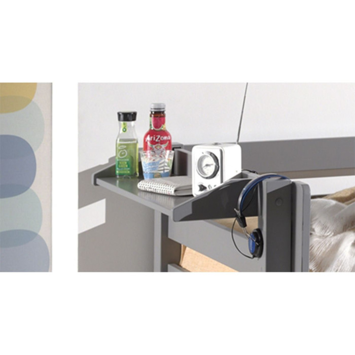 Paris Prix Etagère Pour Lit "Pino" 79cm Gris