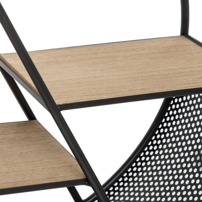 Paris Prix Étagère Ronde Design "Timeo" 55cm Noir