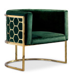 paris prix Fauteuil Arrondi Design "Neyho" 75cm Vert