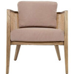 Paris Prix Fauteuil Cannage Design "Koza" 78cm Taupe