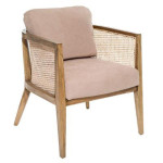 paris prix Fauteuil Cannage Design "Koza" 78cm Taupe