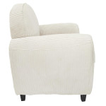 Paris Prix Fauteuil Club Côtelé "Scott" 89cm Beige