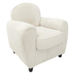 paris prix Fauteuil Club Côtelé "Scott" 89cm Beige