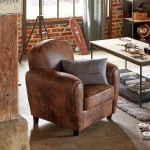Paris Prix Fauteuil Club "Stanis" 86cm Marron