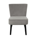 Paris Prix Fauteuil Crapaud "Giulia" 76cm Gris