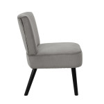 Paris Prix Fauteuil Crapaud "Giulia" 76cm Gris
