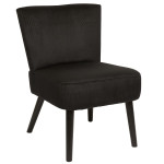 Paris Prix Fauteuil Crapaud "Giulia" 76cm Noir