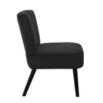 Paris Prix Fauteuil Crapaud "Giulia" 76cm Noir