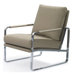 paris prix Fauteuil Design "Alexander" 100cm Taupe