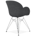 Paris Prix Fauteuil Design "Arigato" 82cm Gris Foncé