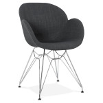 paris prix Fauteuil Design "Arigato" 82cm Gris Foncé