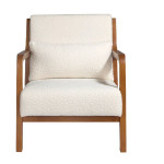 Paris Prix Fauteuil Design "Bouclette" 86cm Blanc