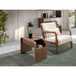 Paris Prix Fauteuil Design "Bouclette" 86cm Blanc