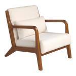 paris prix Fauteuil Design "Bouclette" 86cm Blanc