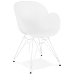 paris prix Fauteuil Design "Calypso" 85cm Blanc