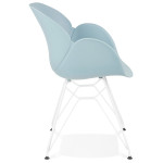 Paris Prix Fauteuil Design "Calypso" 85cm Bleu