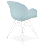 Paris Prix Fauteuil Design "Calypso" 85cm Bleu