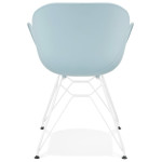 Paris Prix Fauteuil Design "Calypso" 85cm Bleu