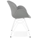 Paris Prix Fauteuil Design "Calypso" 85cm Gris