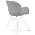 Paris Prix Fauteuil Design "Calypso" 85cm Gris