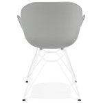 Paris Prix Fauteuil Design "Calypso" 85cm Gris
