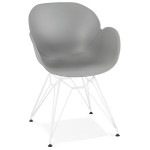 paris prix Fauteuil Design "Calypso" 85cm Gris