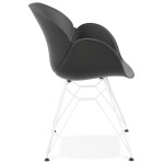 Paris Prix Fauteuil Design "Calypso" 85cm Noir