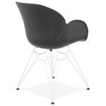 Paris Prix Fauteuil Design "Calypso" 85cm Noir
