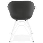 Paris Prix Fauteuil Design "Calypso" 85cm Noir