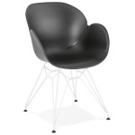 paris prix Fauteuil Design "Calypso" 85cm Noir