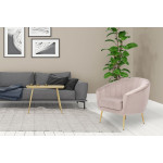Paris Prix Fauteuil Design "Doreen" 88cm Taupe