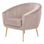 paris prix Fauteuil Design "Doreen" 88cm Taupe