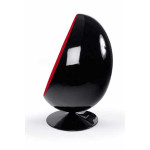 Paris Prix Fauteuil Design "Eggs" 133cm Noir & Rouge