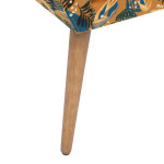 Paris Prix Fauteuil Design Imprimé "Sango" 83cm Ocre