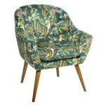 paris prix Fauteuil Design Imprimé "Sango" 83cm Vert