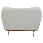 Paris Prix Fauteuil Design "Isée" 113cm Gris Clair