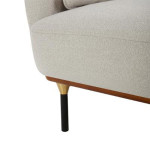 Paris Prix Fauteuil Design "Isée" 113cm Gris Clair