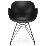 Paris Prix Fauteuil Design "Kapt" 85cm Noir