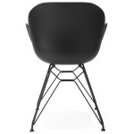 Paris Prix Fauteuil Design "Kapt" 85cm Noir
