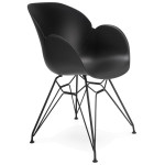 paris prix Fauteuil Design "Kapt" 85cm Noir