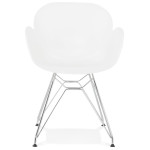 Paris Prix Fauteuil Design "Katana" 82cm Blanc